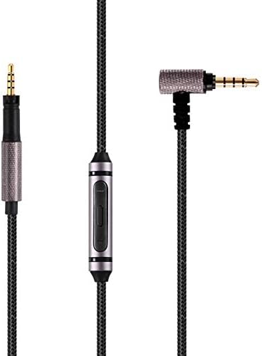 jghcsz Replacement Audio Cable Wire Upgrade for Sennheiser Momentum 2.0 HD 4.40 BT HD4.50 HD4.30i hd 400s on Ear Weave Headset Cable with Microphone 3.5mm to 2.5mm