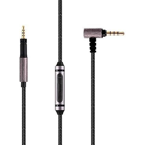 Replacement Audio Cable Wire Upgrade for Sennheiser Momentum 2.0 HD 4.40 BT HD4.50 HD4.30i hd 400s on Ear Weave Headset Cable with Microphone 3.5mm to 2.5mm Cover