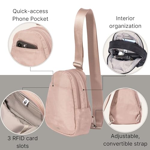 Image of Baggallini Double Zip Mini Sling