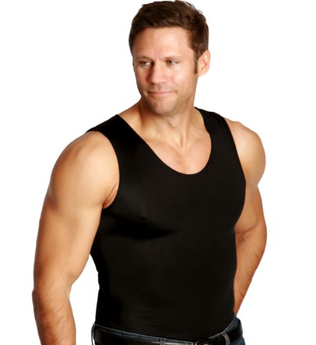 Image of Insta Slim ISPRO Slimming Muscle Tank Top Shapewear Compression Shirt for Men (Made in The USA)