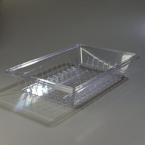 Carlisle FoodService Products Storplus Food Storage Container Colander with Stackable Design for Catering, Buffets, Restaurants, Polycarbonate (Pc), 26 x 18 Inches, Clear, (Pack of 6) by Carlisle FoodService Products - Image 8