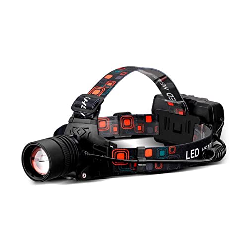 Lanterna de Cabeça Profissional HeadLight Farol Branco Para Bicicleta LED com Zoom Ajustável e Supor