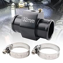 Aluminum Water Temp Meter Temperature Gauge Joint Pipe Radiator Sensor Adaptor Attachment Hose Clamps 32mm/1/8NPT