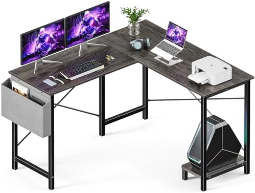 Sweetcrispy L Shaped Desk - Computer Gaming Desk Corner Desk | PC...