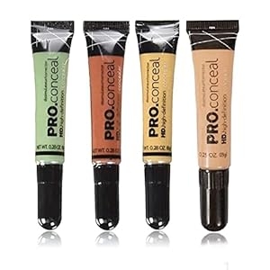 Kamz Beauty Hd pro Conceal Orange,Yellow,Green, Creamy beige Concealer (Multi 32g) Concealer