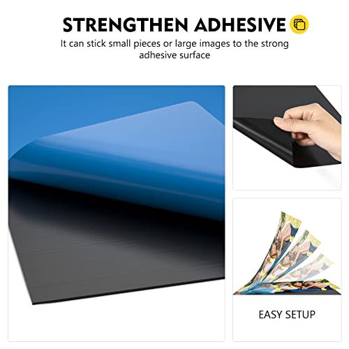 Magicfly Adhesive Magnet Sheets 8 x 10 Inch, 15 Pack Flexible Magnetic Sheets with Adhesive Backing for Photos, Crafts and Die Storage, Easy Peel & Stick
