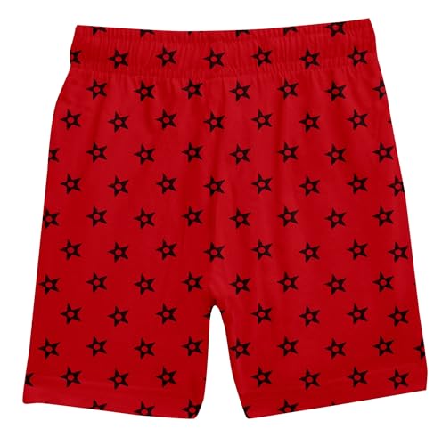 Image of ICEDIVE Girls Printed Cotton Shorts Pack of 3 | Regular Fit Multicolour Bottoms | Soft & Stretchable Fabric | Comfortable for All-Day Use | Perfect for Play & Casual Wear