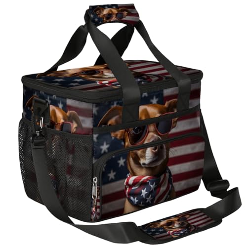 Husky Insulated Picnic Backpack Lunch Box for Women Men Picnic Basket Tote Lunch Bag Picnic Bag Portable Lunch Bags for Picnic, Beach, Work, Trip,Office, Camp Dog Puppy