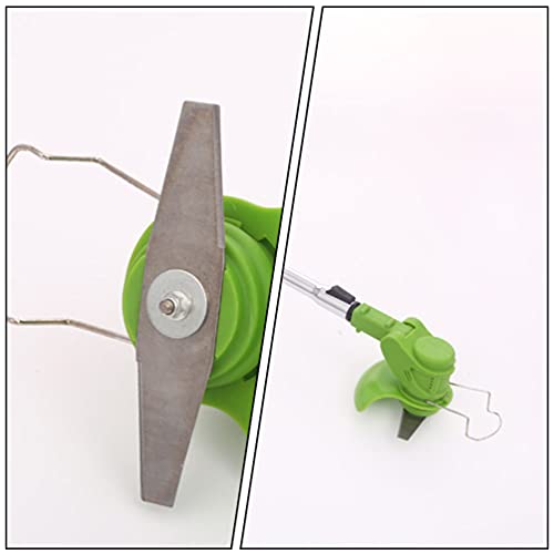 Happyyami 6pcs Lawnmower Blade Lawn Mower Accessories Trimmer Replacement Mower Weeding Tray Practical Trimming Blades Rechargeable lint Shaver Trimming Tools Mower Blades Alloy Weeder Steel