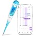 Easy@Home 5 PdG Urine Tests to Track Ovulation & Digital Basal Thermometer with Backlight LCD Display (Blue)
