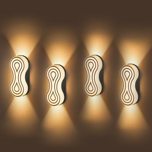 Image of Gesto 7W Waterproof Led Wall Light for Home Decoration - Up Down 2-Way LED Wall Lamp | IP65 Outdoor Fancy Wall Lights for Balcony,Gate,Elevation,Garden,Patio | Decorative Wall Mount Light -Pack of 4
