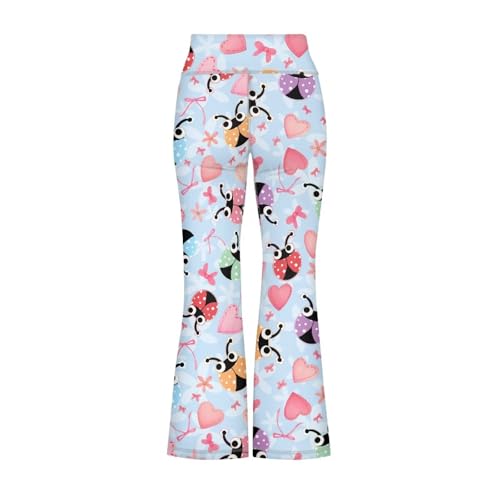 Flare Leggings Workout Yoga Pants for Girls Kids Size 5-14 Years Old2