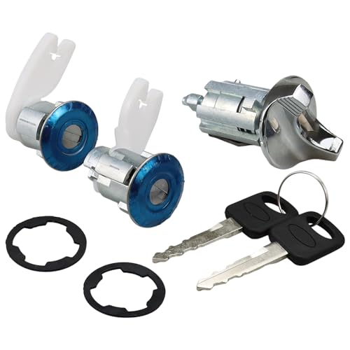Kit Cilindro Serratura Porta E Interruttore Accensione Con Chiavi Per Ford - 707624