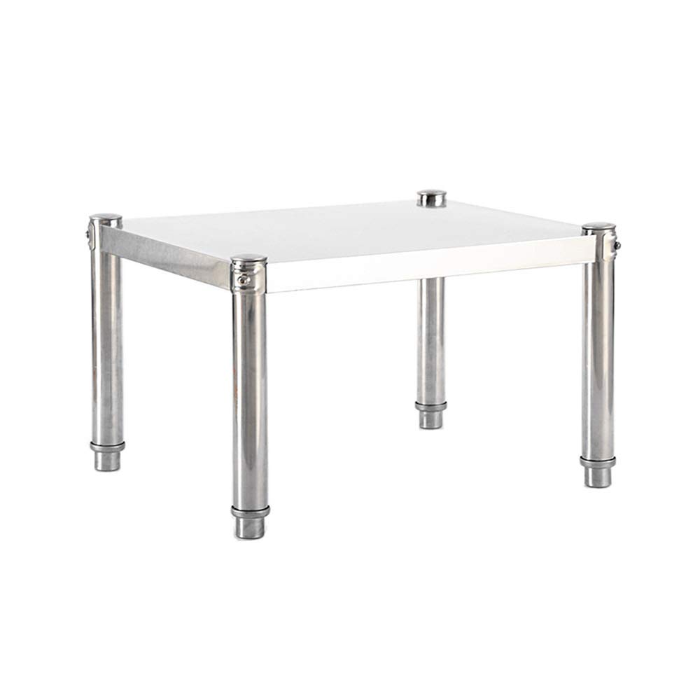Acero Inoxidable Estantería de Cocina 1 Historia Estantes de Almacenamiento Ahorra Espacio Organizador para Cocina Sólido/Como se muestra / 60 x 40 x 35 cm