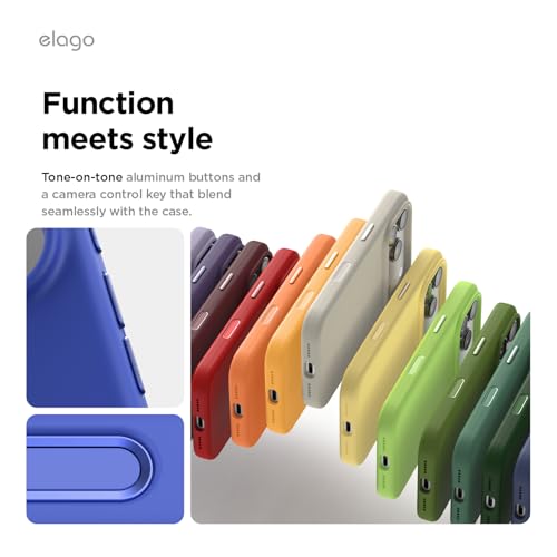 elago for iPhone 17 Pro Case, Premium Magnetic Silicone Case, Compatible with MagSafe, Liquid Silicone Material, Protective Cover, Shockproof, Slim Phone, 6.3 inch (Cobalt Blue) by elago - Image 4