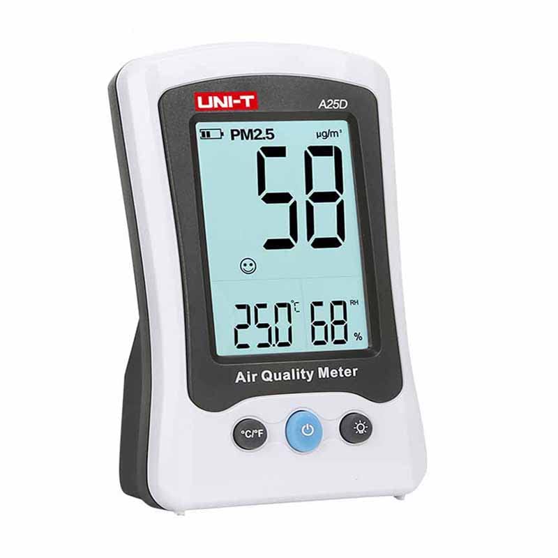 Moniteur de pollution PM2.5 UNI-T A25D contre l'air sec et confiné