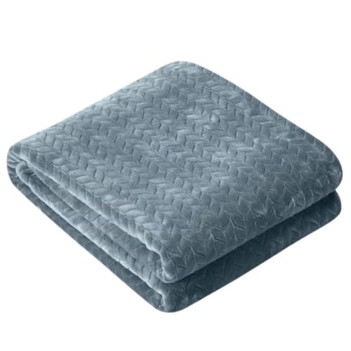 Monte&Jardin Jacquard Super Soft Textured Throw (Blue)