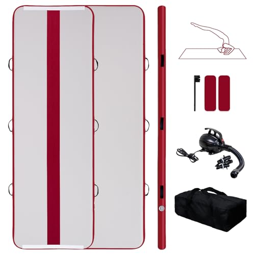 Tuxedo Sailor Inflatable Gymnastics Mat with Electric Pump, Storage Bag, Repair Kit–Air Mat for...