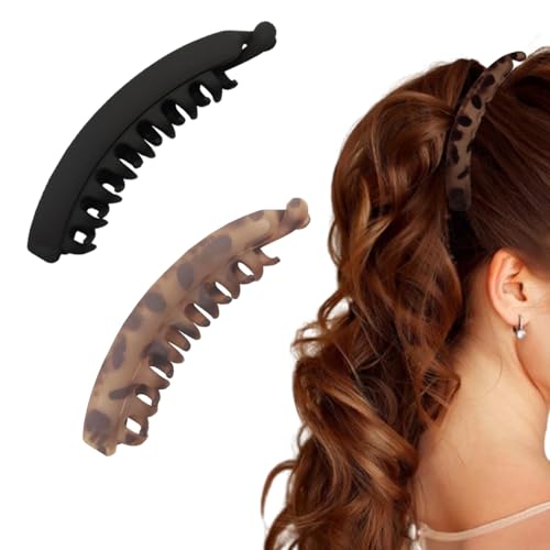Vrose Flosi Banana Hair Clip for Women - Retro 80’s