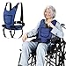 Yirepny Wheelchair Harness for Adults Straps Prevent Sliding Padded Vest Restraint Torso Support Harness Wheelchair Safety Seat Belt Blue