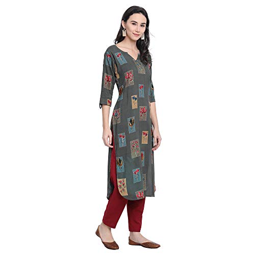 Image of Women's Rayon Regular Kurta