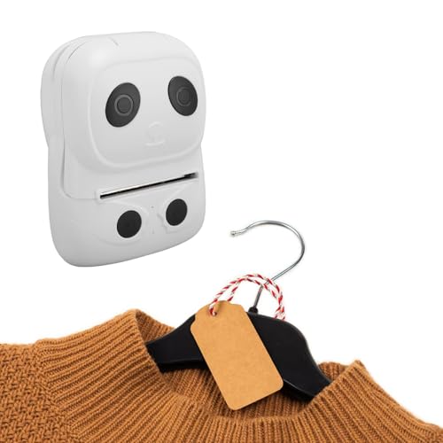 Yechiry Impresora de Etiquetas Térmica de 50 Mm, Fabricante de Etiquetas Portátil, Batería de 1500 Mah, Batería de Larga Duración para Organizar Oficinas en el Hogar, Oficinas