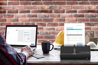 Epson Workforce ES-C320W - Wireless Compact Desktop Document Scanner - 2-Sided Scanning Auto Doc Feeder - Can Scan Paper and Cards - Black