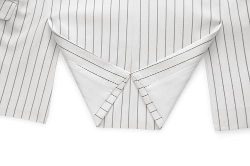 MOGU Men’s Striped Sport Coat – Slim Fit Pinstripe Blazer Suit Jacket for Men Size 444