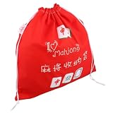 Durabilité : conçu pour supporter une utilisation fréquente, ce sac de mahjong est fait pour durer, garantissant que vos tuiles sont toujours protégées, support de mahjong à cordon, sac de tuiles de mahjong à cordon