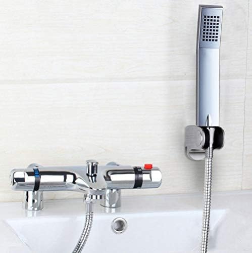COSZWQDP Thermostatic Faucet Anti-Scald Bathroom Bath Shower Mixers with Hand Chrome Finish Mixer