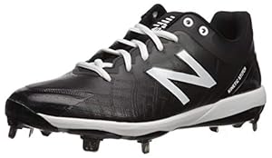 New Balance Men's 4040 V5 Metal Baseball Shoe, Black/White, 15 M US product image