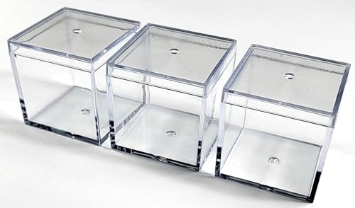 Image of 1pc Acrylic Box Tray for 1.5 inch 38.1mm Element Cubes Clear Case Periodic Table Bracket for Elements Collections Science Education Displays