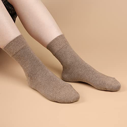 Image of FGZ Women Thin Cotton Socks Soft Cozy Socks Cute Ankle Crew Socks 5 Pairs