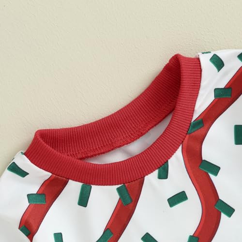 Baby Girl Boy Christmas Clothes Letter Print Sweatshirt Romper Infant Long Sleeve Bubble Romper Winter Outfit4