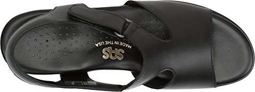 SAS Suntimer Comfort Heeled Sandal Black 5 W - Wide (C)2