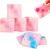 Pink Cherry Blossom Erasers, 6 PCS Cute Flower Erasers for Pencils, Bulk for Artists (6)