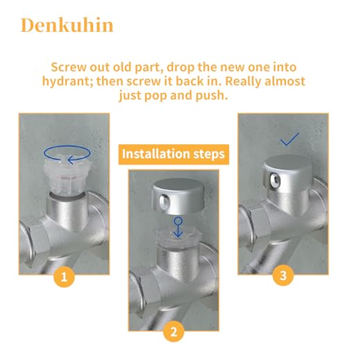 Denkuhin 630-7500 Vacuum Breaker Service Parts Kit Compatible with Prier Outdoor Wall Hydrant Series 400/500, Also Fit for Mansfield 400 500 Series Wall Hydrant