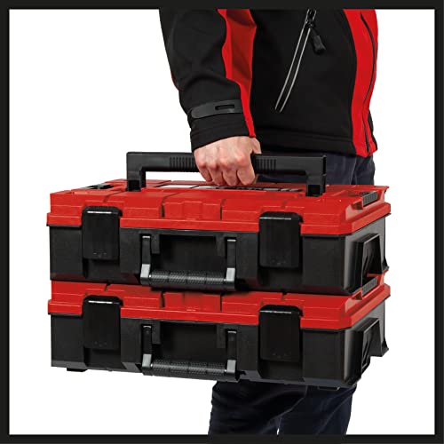 Einhell E-Case S-F System Storage Case - Power Tool Box, Stackable, Lockable, Splash-Proof, Protective Storage And Transport Of Tools And Accessories - Includes 2 Foam Inserts 6 Einhell E-Case S-F System Storage Case - Power Tool Box, Stackable, Lockable, Splash-Proof, Protective Storage And Transport Of Tools And Accessories - Includes 2 Foam Inserts - Image 6