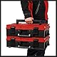 Original Einhell E-Case S-F Systemkoffer (max. 25 kg, universelle Aufbewahrung und Transport von Zubehör und Werkzeug, stapelbar, verknüpfbar, inkl. Schaumstoffeinlage)