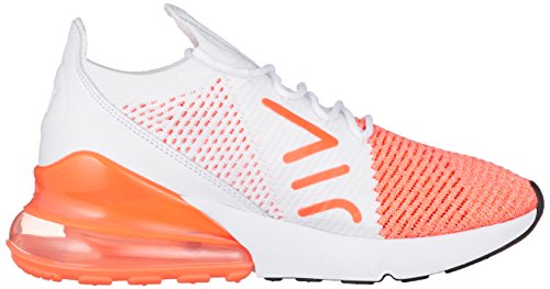 Image of Nike Women's Air Max 270 Flyknit Running Shoe (9 M US, White)