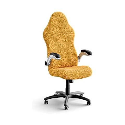 PAULATO BY GA.I.CO. Office & Gaming Chair Slipcover - Stretch Computer Desk Chair Cover with Zipper - Fabric Slipcovers - 1-Piece Form Fit Cover - Microfibra Collection - Mango (Office Chair) Cover