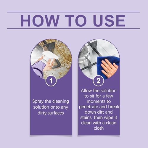 Dr Clean Spray Cleaner for Ovens,Spray Oven Cleaner,Dr Clean S/pray Cleaners with Concentrated Cleaning Tablet,All-Purpose Cleaning S/pray,Oil Cleanser,Oven C/leaner Heavy Duty(1bottle+12pcs) - Image 4