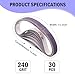 1/2 x 12 Inch Replacement Sharpening Belt for Work Sharp, 30Pcs 240 Medium Grit Knife Sharpener Sanding Belts Kit for Official Work Sharp (WSKTS & WSKTS-KT/Mk.1 & Mk.2) Knife & Tool Sharpener