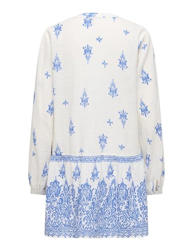Robe d'été à manches longues ONLY Onlalma vêtement léger Cloud Dancer - 2