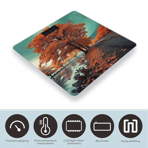Báscula Digital de Baño Maple Tree con Vidrio Templado miniatura 3
