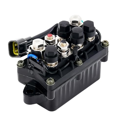 Relé arranque genérico Compatible con Yamaha motores fueraborda de 4 tiempos de 50 HP, 60 HP, 70 HP, 75 HP, 90 HP, 115 HP, 150 HP, 175 HP, 200 HP, 225 HP y 250 HP. Solenoide arrancador motocicleta