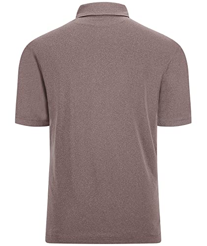 Golf Shirts For Men Short Sleeve Moisture Wicking Polo Summer Casual Tops, Brown Xl #TOP1
