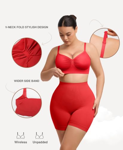 Image of Lover-Beauty Bralettes for Women Wireless Stretch Unlined Everyday Bra | Seamless, Comfortable, No Underwire, No Padding, Light Support, Adjustable Straps, Soft Fabric, Daily Wear, Sleep Bra