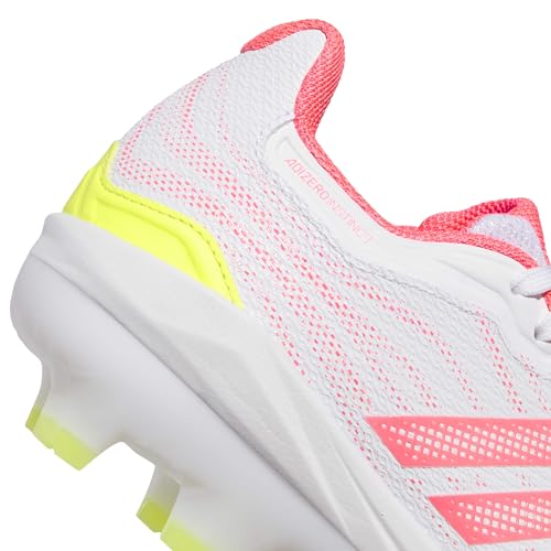 adidas Women's Adizero Instinct 3.0 TPU Softball, White/Solar Turbo/Solar Lemon, 7.5 by adidas - Used condition - Image 5