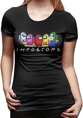 Amazon.com: MNWS Among Us - Camiseta de manga corta para mujer, color  negro, S : Ropa, Zapatos y Joyería